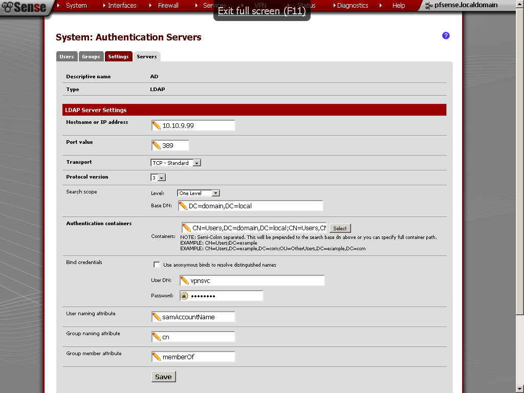 Ldap server windows 10