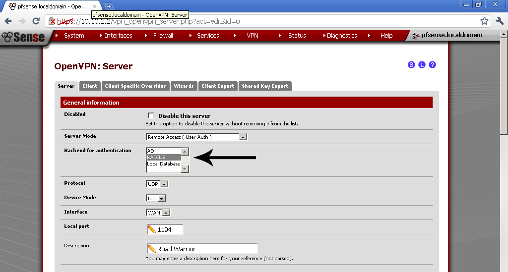 How to configure 2FA for GUI access in pfSense