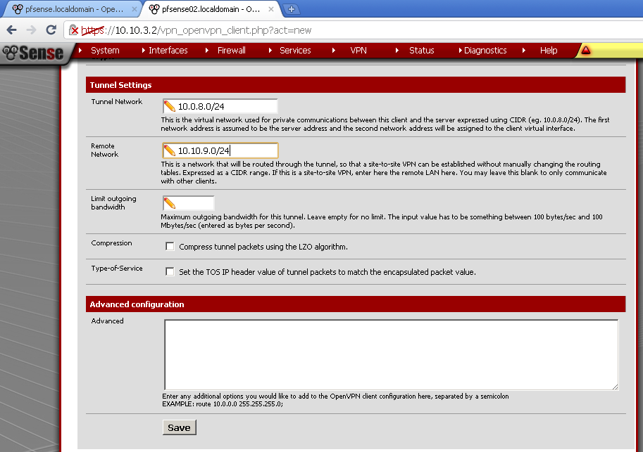 pfsense openvpn setup